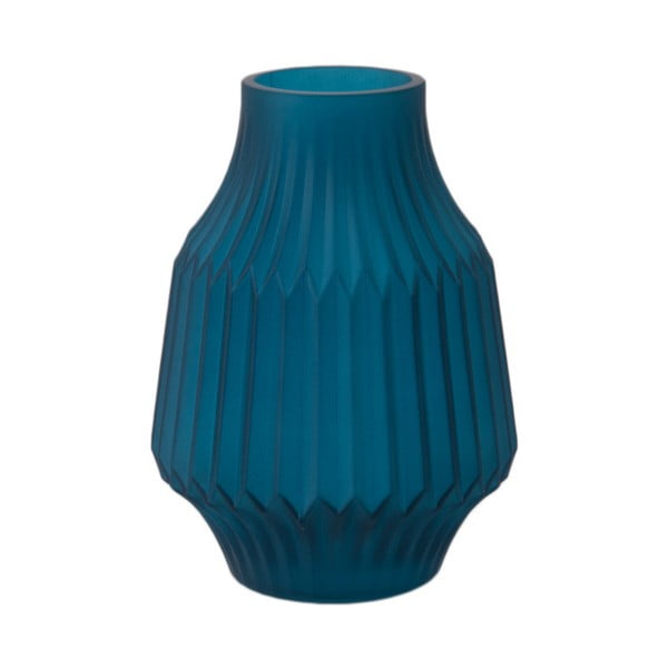 Modrá skleněná váza PT LIVING, ø 13,5 cm
