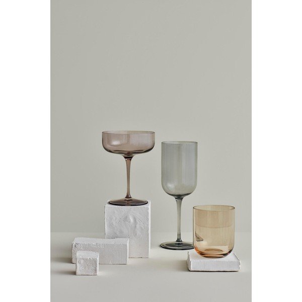 Sada 4 šedých sklenic na bílé víno Blomus Mira, 280 ml-image-1