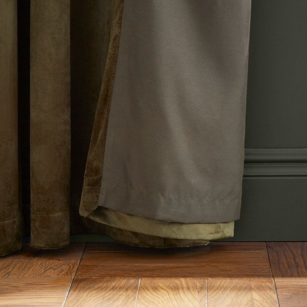 Khaki dimout závěsy v sadě 2 ks 168x229 cm Kingsley – Catherine Lansfield-image-2