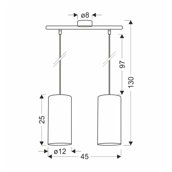 Závěsné svítidlo v přírodní barvě ø 12 cm Aragona – Candellux Lighting-image-2