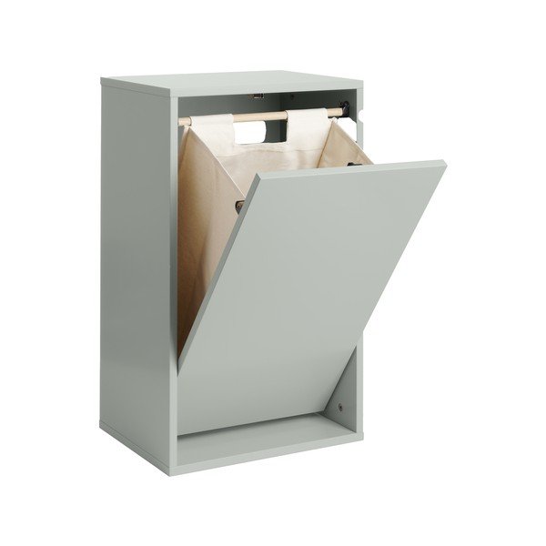 Šedomodrý nástěnný koš na prádlo Laundry Box – ReCollector