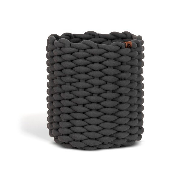 Látkový košík ø 25x25 cm Peach Skin Round M – Bigso