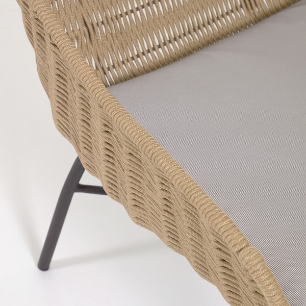 Ručně pletené venkovní křeslo Kave Home Abeli-image-1