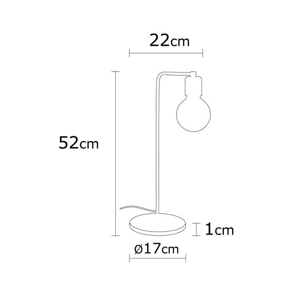 Stolní lampa v černé a bronzové barvě (výška 52 cm) Harput – Opviq lights-image-3