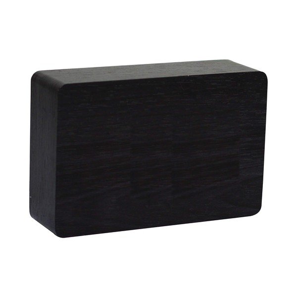 Červený LED budík Brick, černý-image-1