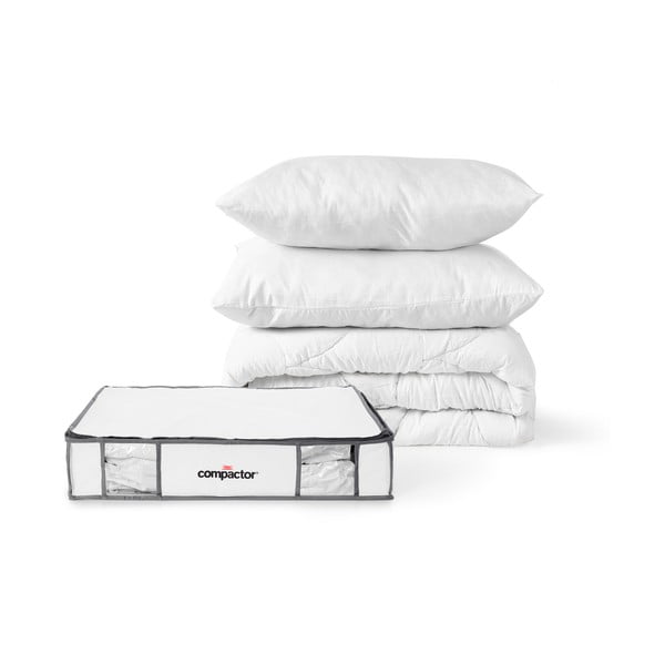 Vakuové vyztužené látkové úložné boxy na oblečení v sadě 3 ks 45x65x15,5 cm Life – Compactor-image-3