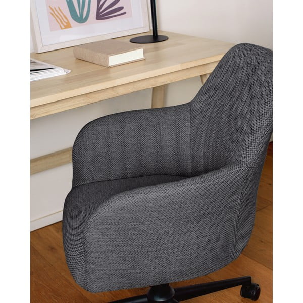 Tmavě šedá kancelářské židle Kave Home Madina-image-2