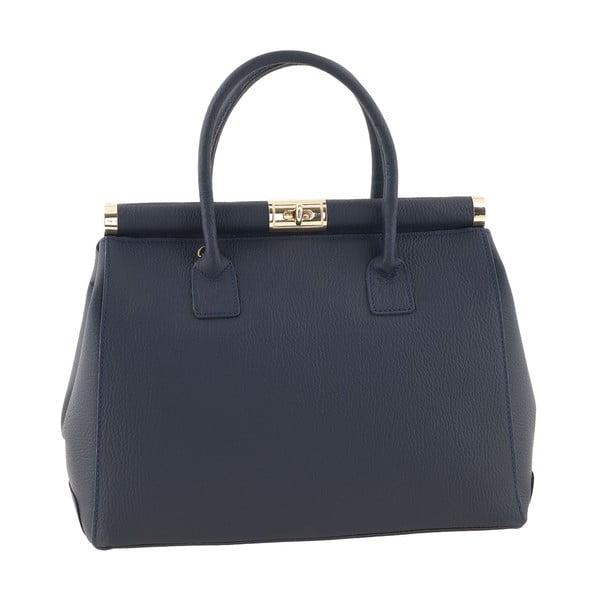 Kožená kabelka Italian Elegance, modrá