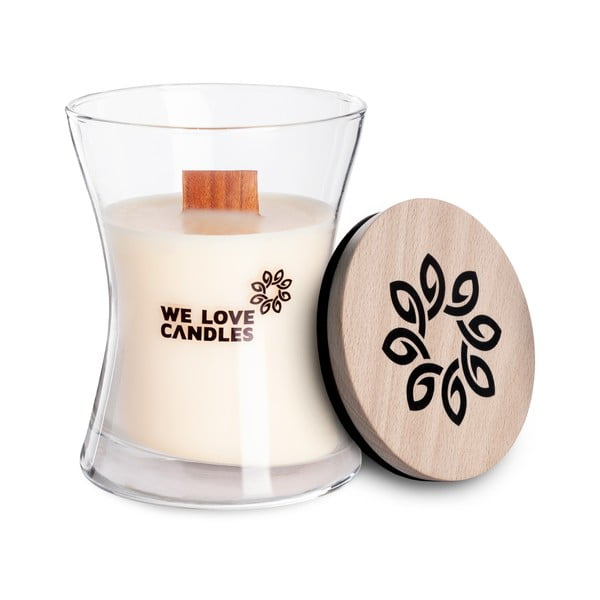 Svíčka ze sójového vosku We Love Candles Ivory Cotton, doba hoření 21 hodin