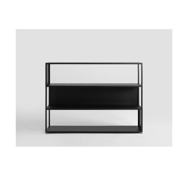 Černá kovová knihovna 150x110 cm Hyller - CustomForm-image-1
