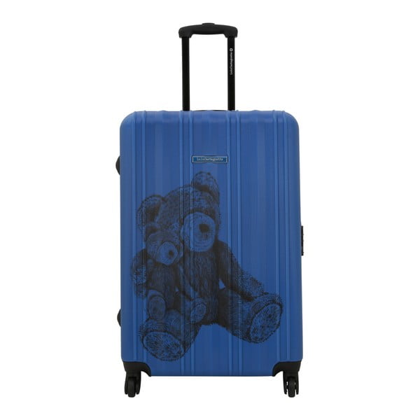 Modrý cestovní kufr LULU CASTAGNETTE Full, 107 l