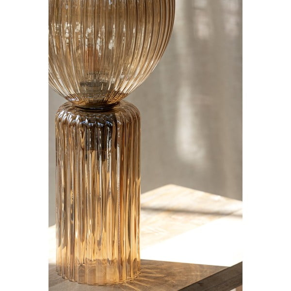 Stolní lampa jantarová se skleněným stínidlem (výška 40 cm) Toulipa – Markslöjd-image-2