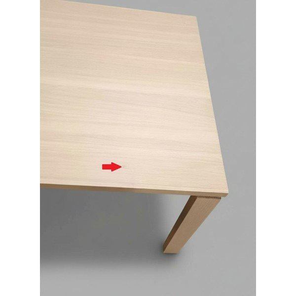 Rozkládací jídelní stůl s deskou v dubovém dekoru 100x200 cm Linley - II. jakost – Actona-image-3