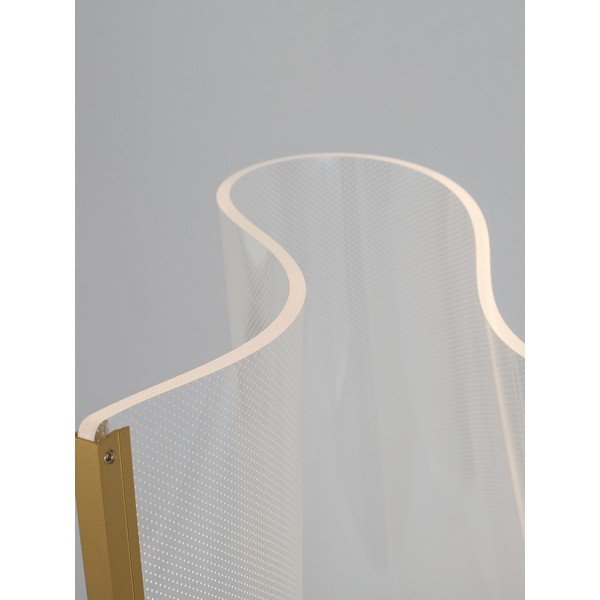 Hliníková LED stojací lampa ve zlaté barvě se stínidlem z akrylového skla (výška 105 cm) Siderno – Nova Luce-image-3