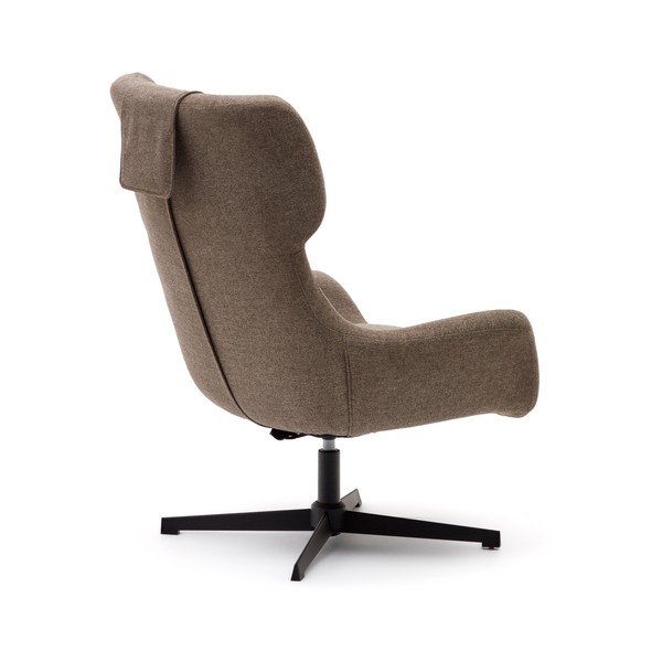 Hnědé křeslo Zalina – Kave Home-image-4