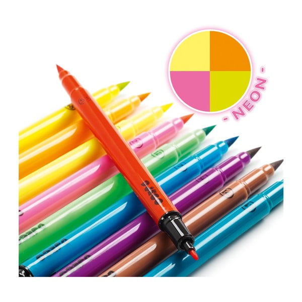 Sada 10 neonových fixů Djeco-image-1