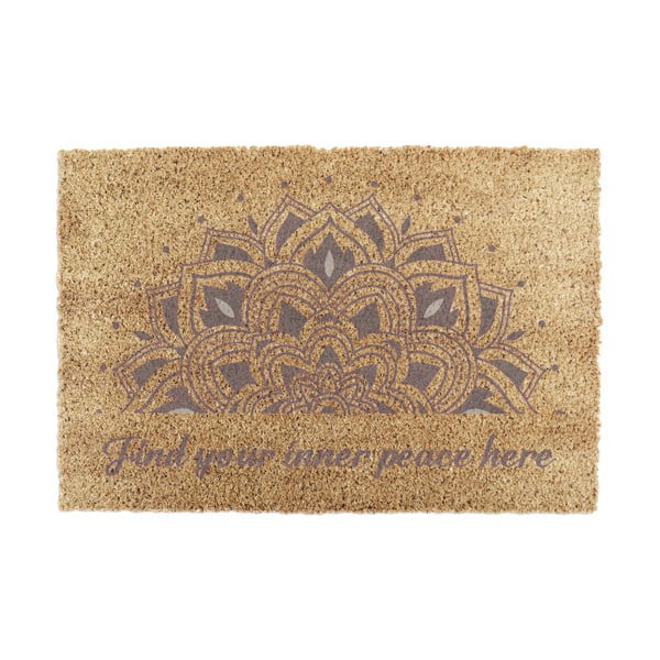 Rohožka z kokosového vlákna 40x60 cm Find Your Inner Peace – Artsy Doormats