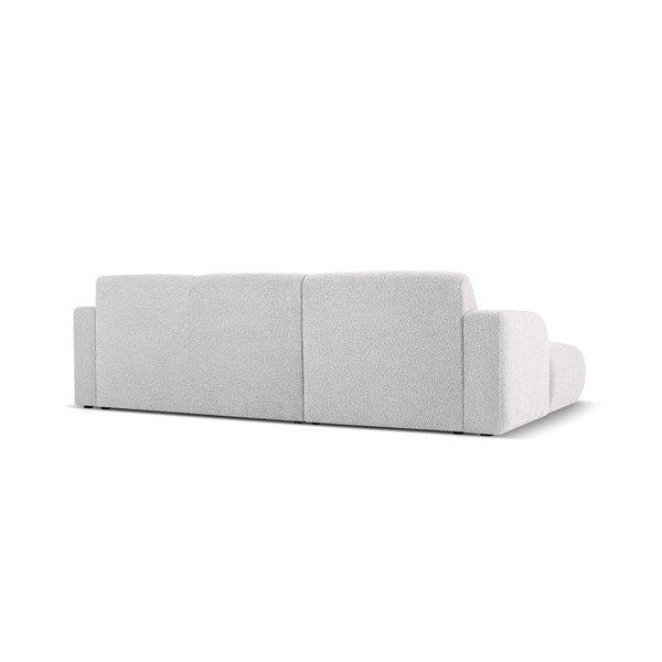 Světle šedá rohová pohovka z textilie bouclé (levý roh) Molino – Micadoni Home-image-3