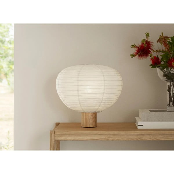 Bílá stolní lampa s papírovým stínidlem (výška 32 cm) Kami – Blomus-image-3
