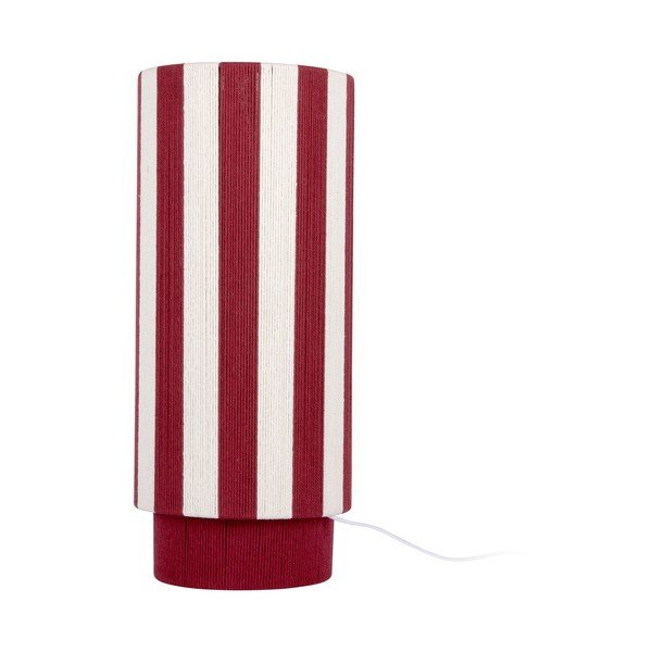 Červená/bílá provazová stolní lampa (výška 58 cm) Vienna Stripes – Leitmotiv