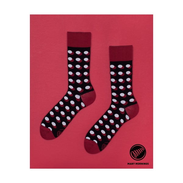 Ponožky Dots Shadow Red, vel. 35/38