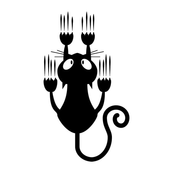 Samolepka Ambiance Sliding Cat-image-1