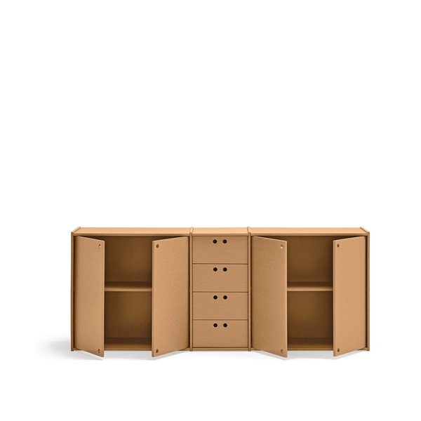 Komoda v přírodní barvě 197x80x40 cm Wally – Teulat-image-3