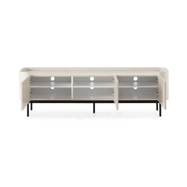 Krémový TV stolek 180x55x40 cm Willa – MOME-image-4