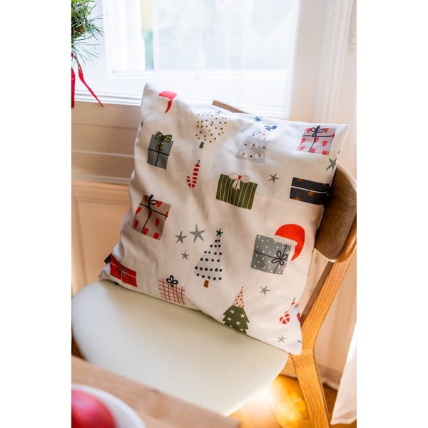 Povlaky na polštáře s vánočním motivem v sadě 4 ks 45x45 cm Santa – Butter Kings-image-3