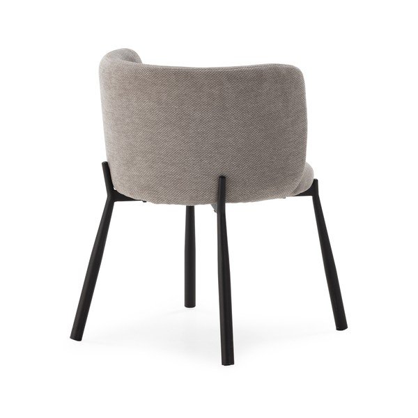 Šedá čalouněná jídelní křesla v sadě 2 ks Ginny – MOME-image-1