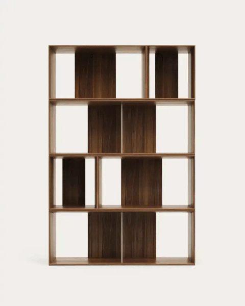 Modulární policový systém v dekoru ořechu v přírodní barvě 6 ks 101x152 cm Litto – Kave Home-image-3