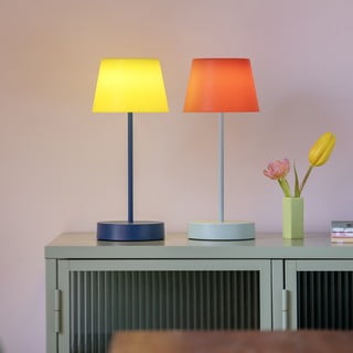Žluto-modrá LED stmívatelná stolní lampa (výška 33,5 cm) Oscar – Remember