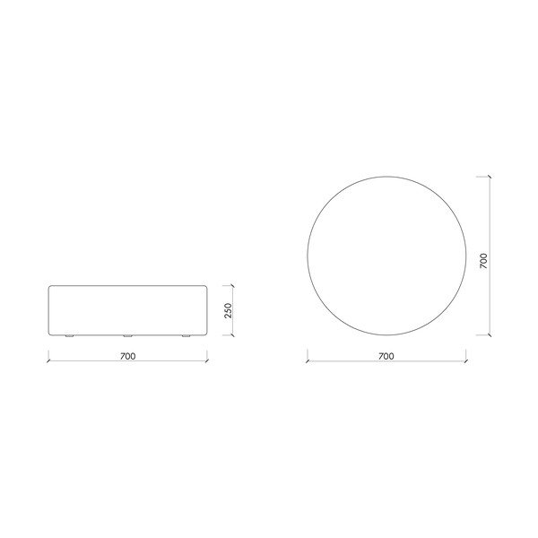 Zelený vlněný taburet Folk – noo.ma-image-3