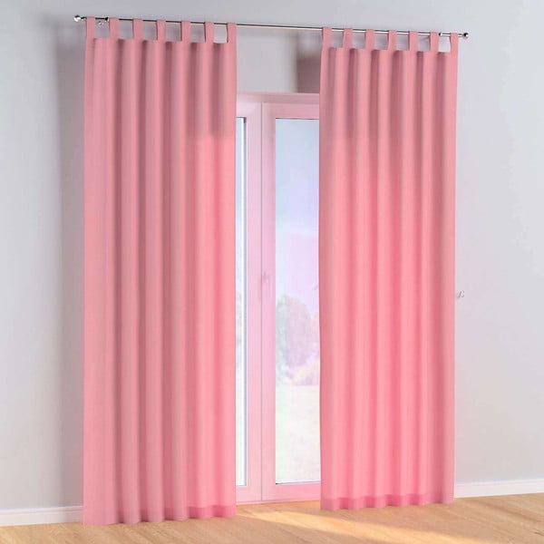 Růžový závěs 260x130 cm Happiness - Yellow Tipi-image-3