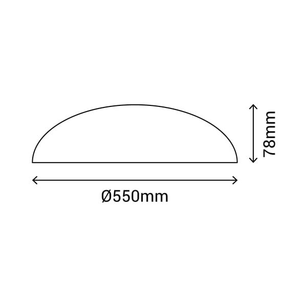 Bílé stropní svítidlo SULION Färg, ø 55 cm-image-3