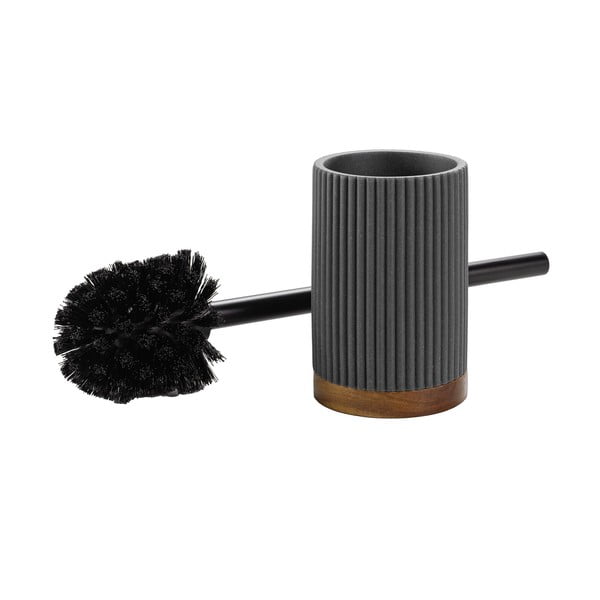 Antracitová WC štětka z polyresinu Niagara – douceur d'intérieur-image-3