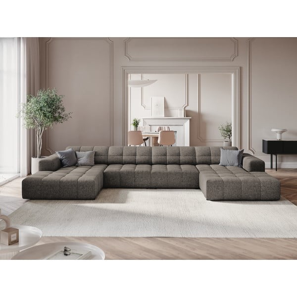 Tmavě šedá rohová pohovka (do "U") Chicago – Cosmopolitan Design-image-1