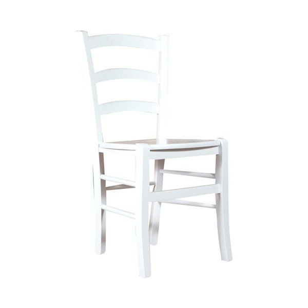 Bílá židle z bukového dřeva Biscottini Alpha