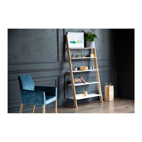 Bílá opěrná police Ragaba ASHME, šířka 85 cm-image-1