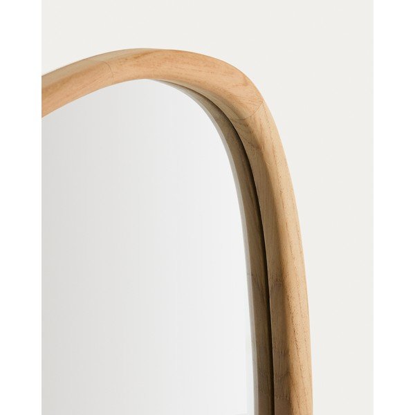 Nástěnné zrcadlo s dřevěným rámem 45,5x47 cm Alura – Kave Home-image-3