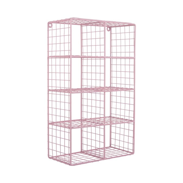 Světle růžová patrová ocelová police 30 cm Reja – PT LIVING-image-2