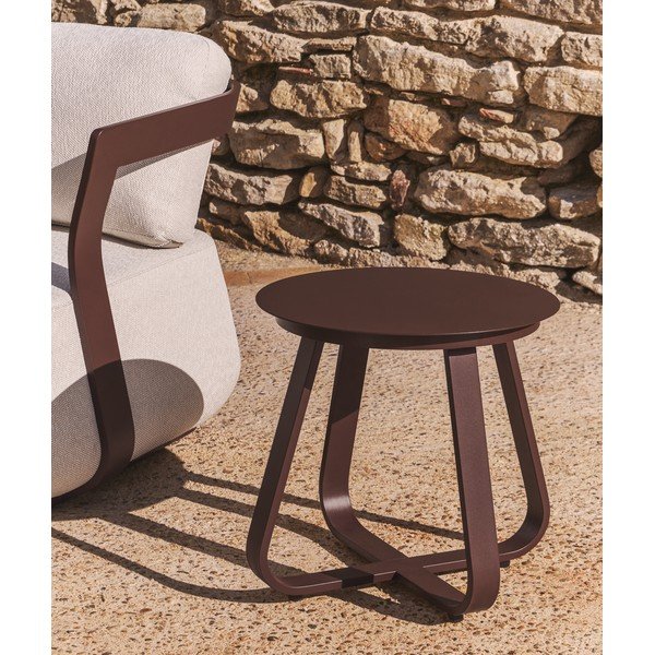 Kovový kulatý zahradní stolek ø 48 cm Tamaris – Kave Home-image-4