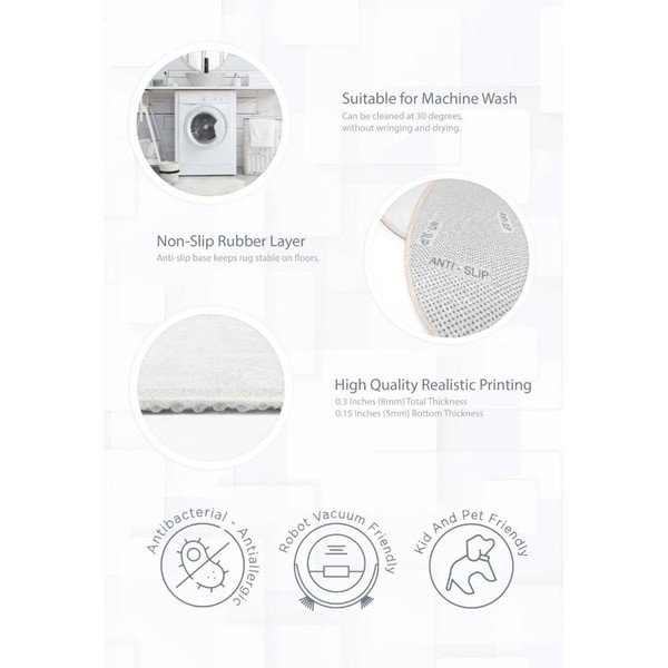 Pratelný dětský koberec ø120 cm Dainty Animals – Mila Home-image-4