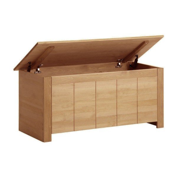 Truhla z borovicového dřeva v přírodní barvě 100x45 cm Bertram – Støraa-image-2