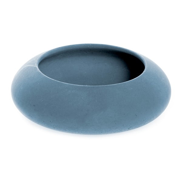 Modrá betonová miska Iris Hantwerk, Ø9.5 cm
