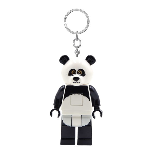 Černo-bílá klíčenka se svítilnou Iconic Panda – LEGO®-image-2