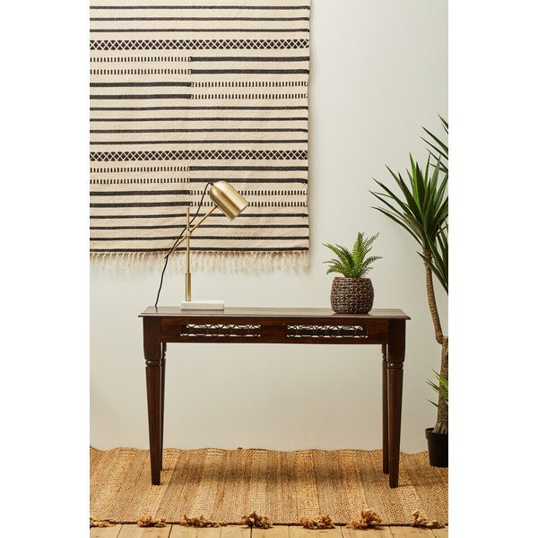 Konzolový stolek z masivu rosewood v tmavě přírodní barvě 45x120 cm Srina – Premier Housewares-image-2