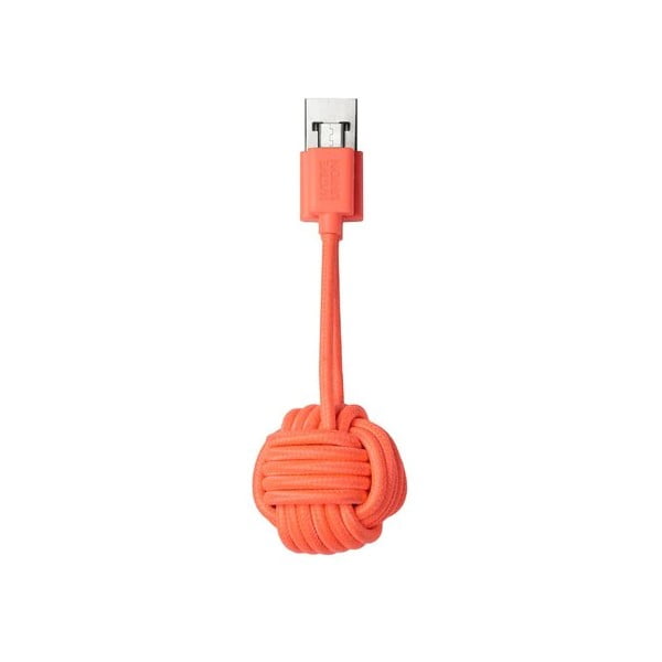Oranžový nabíjecí kabel s Micro USB Native Union Key Cable
