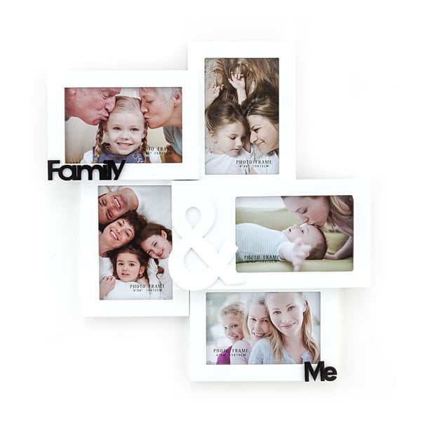 Dřevěný nástěnný fotorámeček Tomasucci Family And Me, pro fotografie 10 x 15 cm