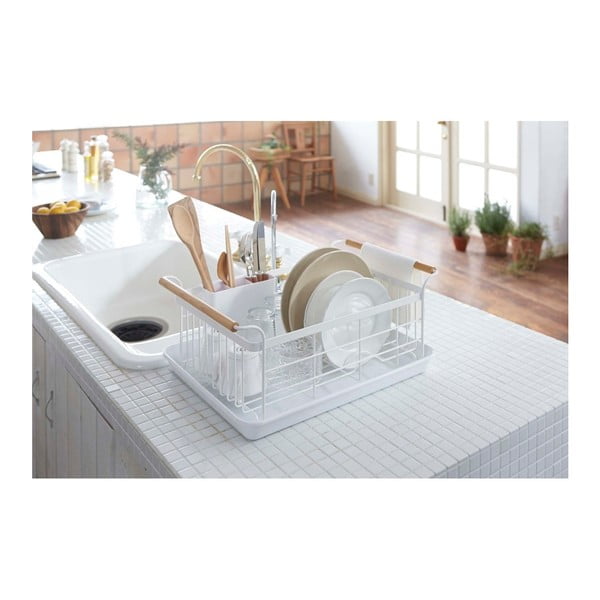 Odkapávač s detailem z bukového dřeva YAMAZAKI Tosca-image-3